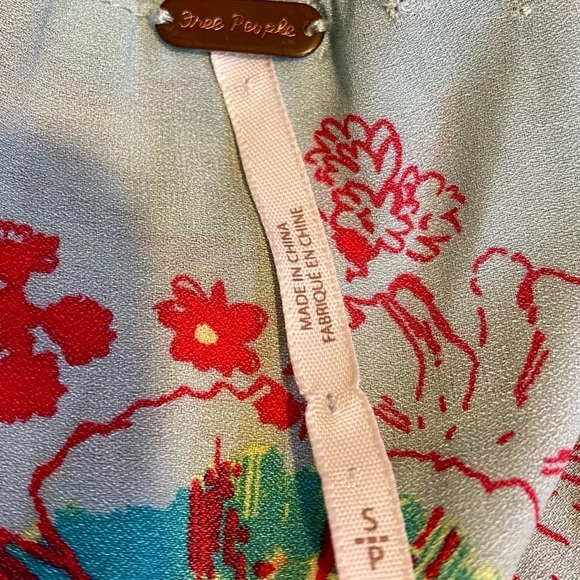 Free People Sleeveless Loose Fit Floral Top, Small - Picture 3 of 4